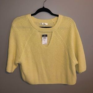 cropped yellow rue 21 sweater